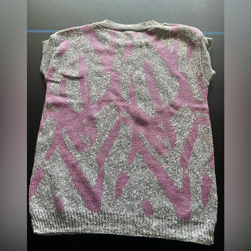 Vintage 1976 Purple and Gray Honors Sport Corp Knit T Shirt Sweater